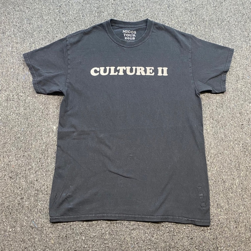 Migos Culture II TShirt Sz M Mens Black North American Tour 2018 Hip Hop Graphic